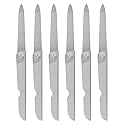 Lurrose 6pcs Foldable Nail File: Double-Sided Stainless Steel Folding Nail File - Portable Manicure Tools Beauty & Personal Care Lurrose