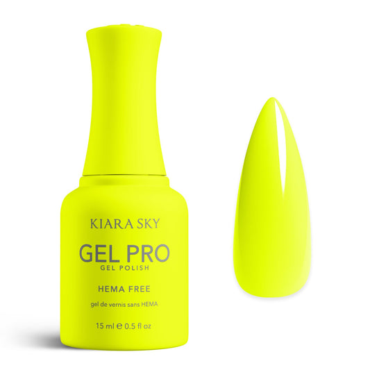 KIARA SKY Gel Pro HEMA-Free Gel Nail Polish | Full Coverage, 28+ Day Wear, Self-Leveling, UV/LED Soak-Off, 0.5 fl oz | Sour Face #099