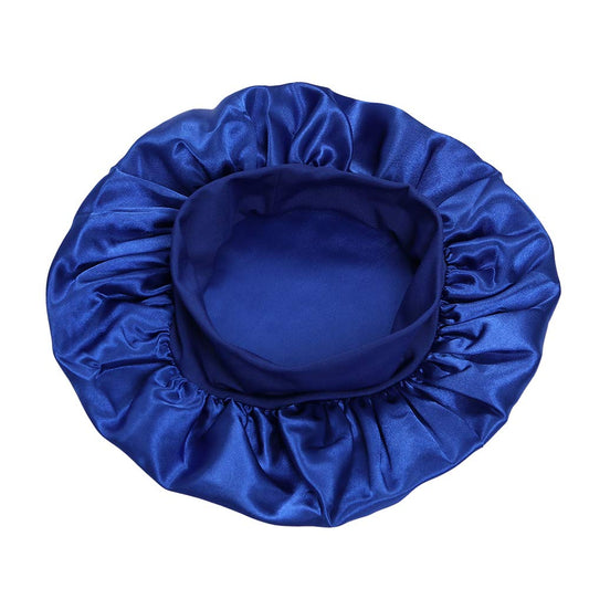 AKOAK 1 Pack Wide-Brimmed High-Elastic Headband Nightcap Ladies Bathing Chemotherapy Cap Hair Care Hat (Blue) Beauty and Personal Care AKOAK