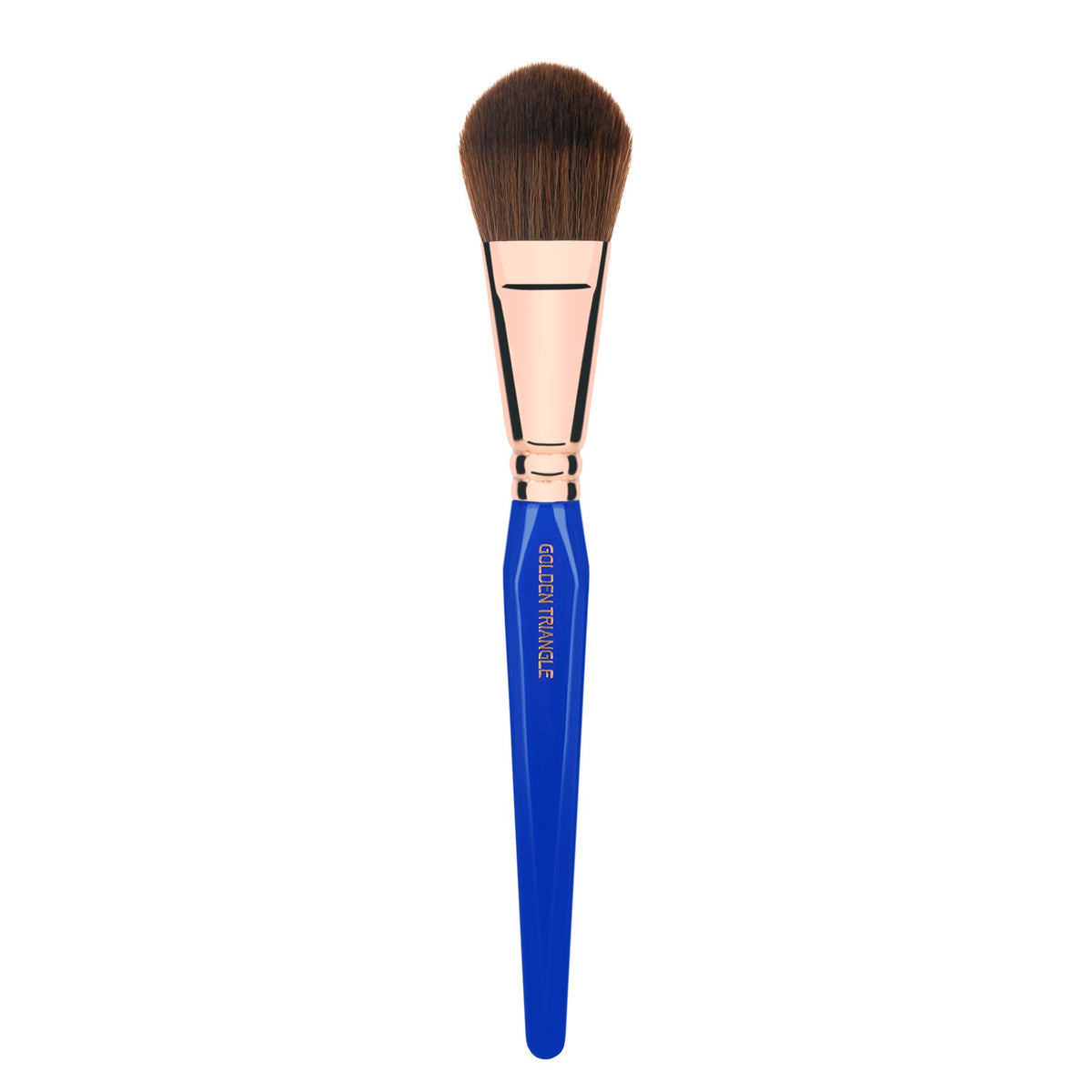 Bdellium Tools Professional Makeup Brush - Golden Triangle 960 Precision Blusher - With All Vegan and Soft Synthetic Fibers, For Applying Blush (Blue