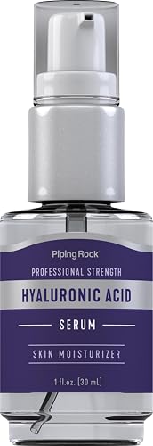 Piping Rock Hyaluronic Acid Serum for Face | 1 fl oz | Moisturizer for Skin and Body | Cruelty Free | Vegetarian and Non-GMO Formula Beauty & Personal Care Piping Rock