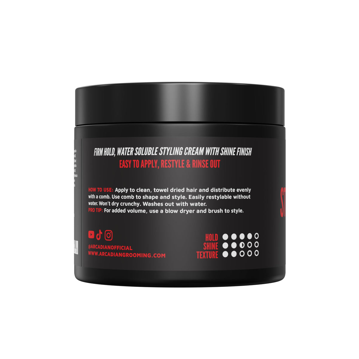 Arcadian Grooming Styling Pomade 4oz Beauty & Personal Care Arcadian