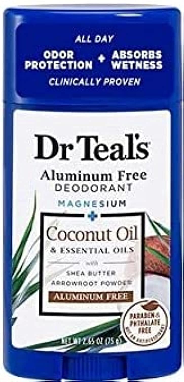 Dr Teal's Aluminum Free Deodorant - Coconut Oil - Paraben & Phthalate Free - 2.65 oz Beauty and Personal Care Dr Teal's
