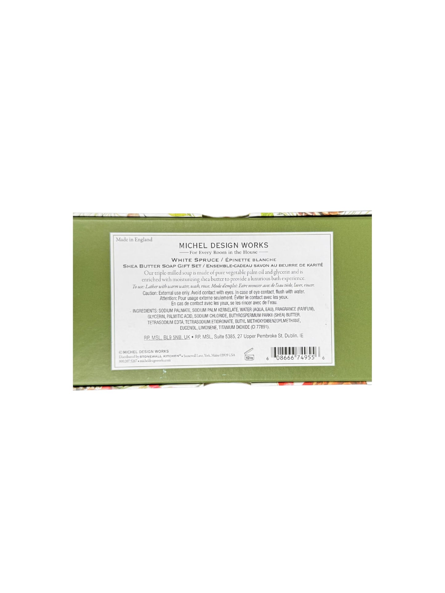 Michel Design Works Triple Shea Butter Soap Gift Set (3 Bars) (White Spruce) Beauty & Personal Care Michel Design Works