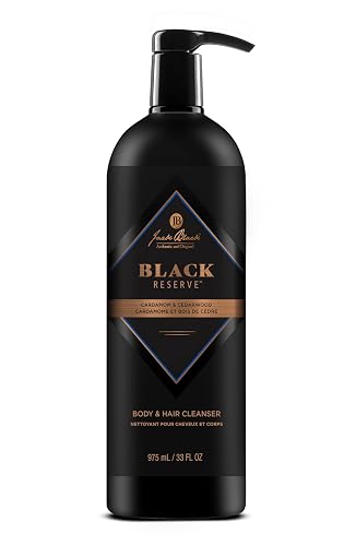 Jack Black - Black Reserve Body & Hair Cleanser, 33 Fl Oz - Cardamom & Cedarwood - Men’s Body Wash, Shampoo Haircare, Dual-Purpose Men’s Cleanser Beauty & Personal Care Jack Black
