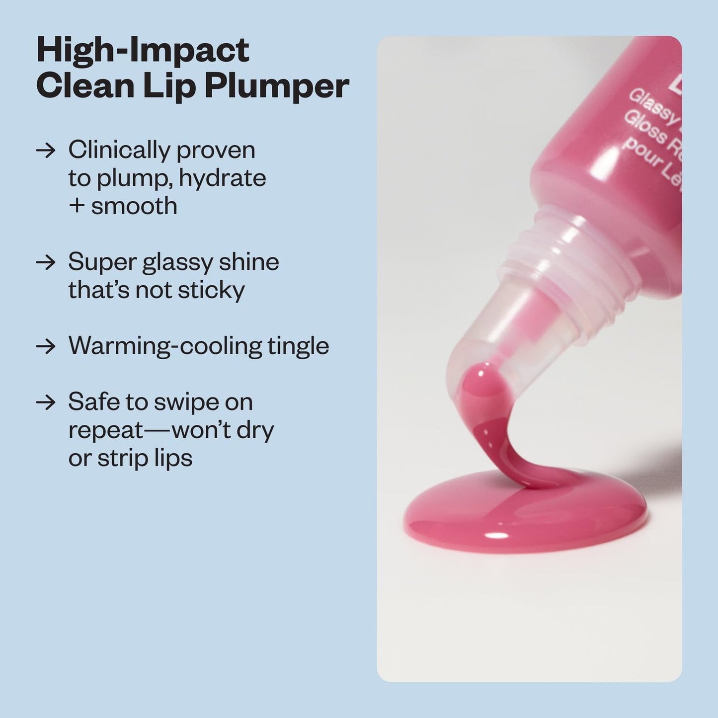 Kosas Lip Pulse Lip Plumper Gloss - Non-Sticky Hydrating Lip Gloss with Warming-Cooling Tingle, Mirror Shine Finish, Visibly Fuller Lips, Aura Flare Beauty & Personal Care Kosas
