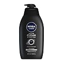 NIVEA Men Active Clean Body Wash with Natural Charcoal for Normal to Oily Skin, 3-in-1 Charcoal Body Wash, Face and Hair, Draws Out Dirt Beauty & Personal Care NIVEA MEN