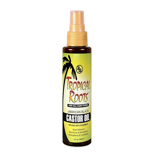 Bronner Brothers Tropical Roots Black Castor, OIL, Rosemary, 5 Fl Oz Beauty & Personal Care Bronner Bros