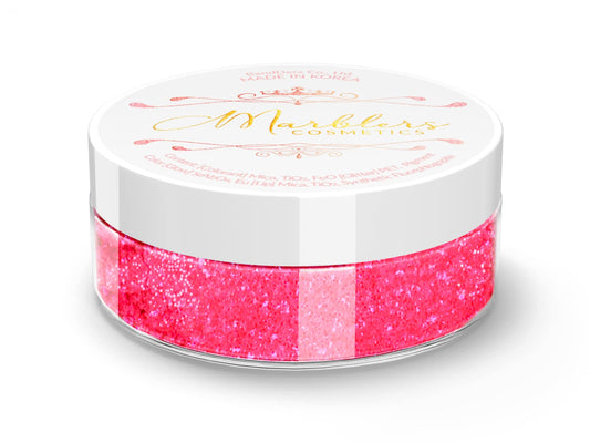 MARBLERS Glitter Mica Powder [Pink Me] 0.14oz (4g) | Glitter Mica | Highly Pigmented | Non-Toxic, Vegan, Cruelty-Free | Eyeshadow, Body Butter, Nail Beauty & Personal Care MARBLERS