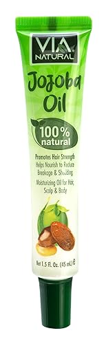 Via Natural 100% Natural Jojoba Oil 1.5 Fl Oz (Pack of 1) Beauty & Personal Care Via Natural