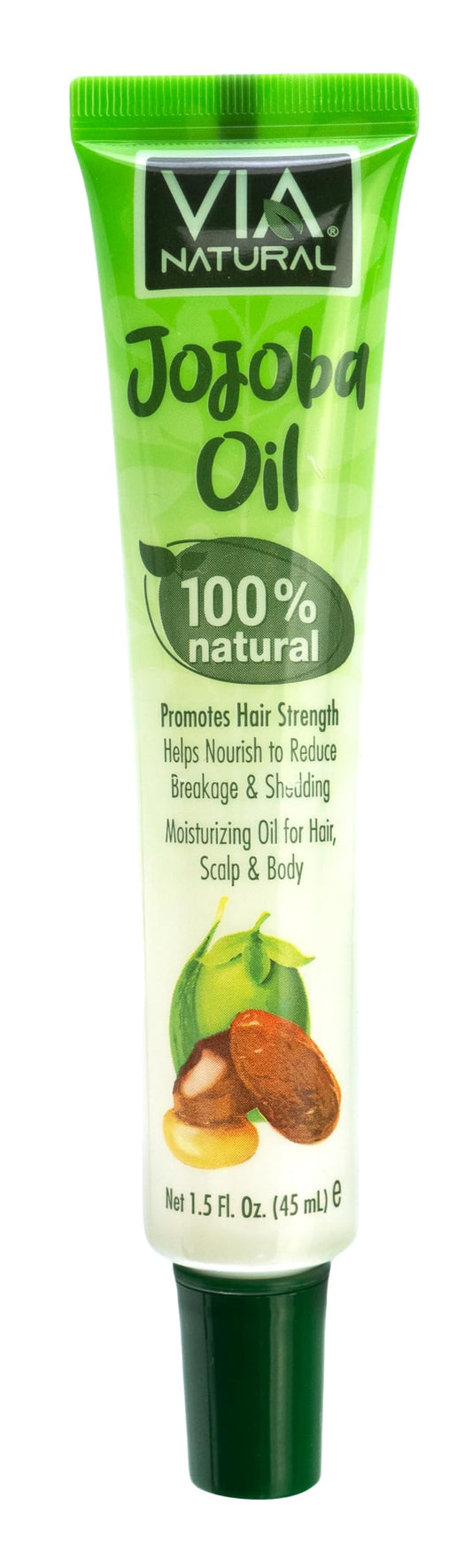 Via Natural 100% Natural Jojoba Oil 1.5 Fl Oz (Pack of 1) Beauty & Personal Care Via Natural