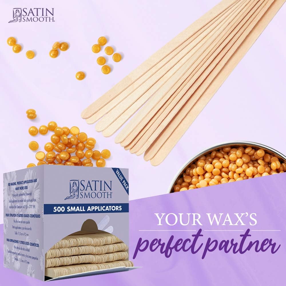 Satin Smooth Hair Waxing Small Applicators, 500 count Beauty and Personal Care SATIN SMOOTH