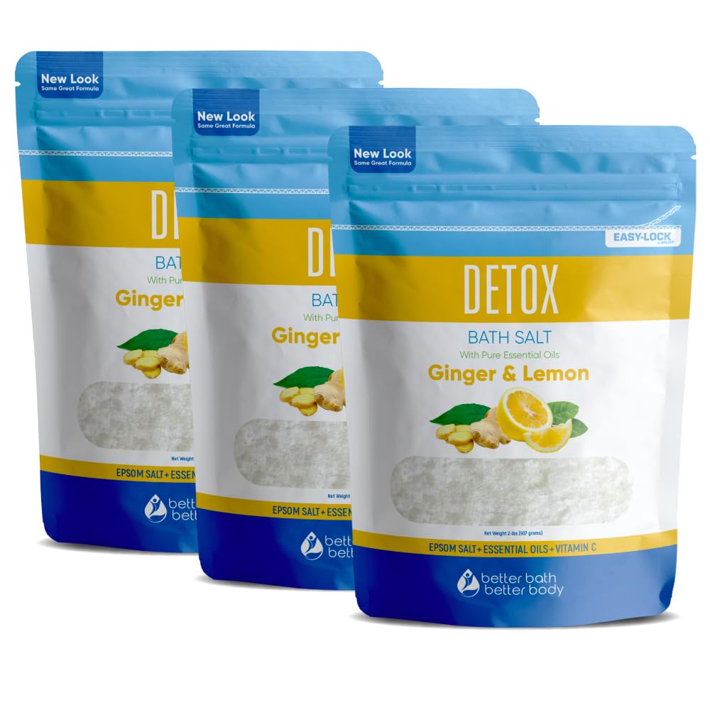 Detox Bath Salt (3-Pack) 2-Lbs Each, 6-Lbs Total Beauty & Personal Care Better Bath Better Body