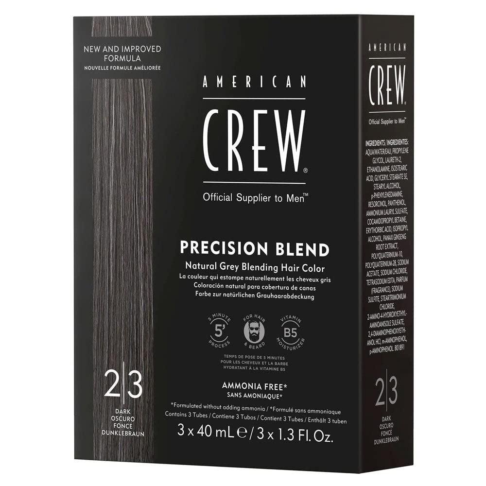 American Crew Men's Temporary Hair Color, Temporary Hair Dye, Natural Gray Coverage, Dark, 1.35 Fl Oz Beauty & Personal Care AMERICAN CREW