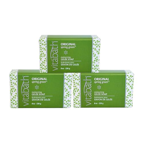 Vitabath Original Spring Green Moisturizing Gelee Bar Soap All Over Gentle Foaming Cleanser & Hydrating Solid Body Wash - Nourish & Rejuvenate All Beauty & Personal Care Vitabath