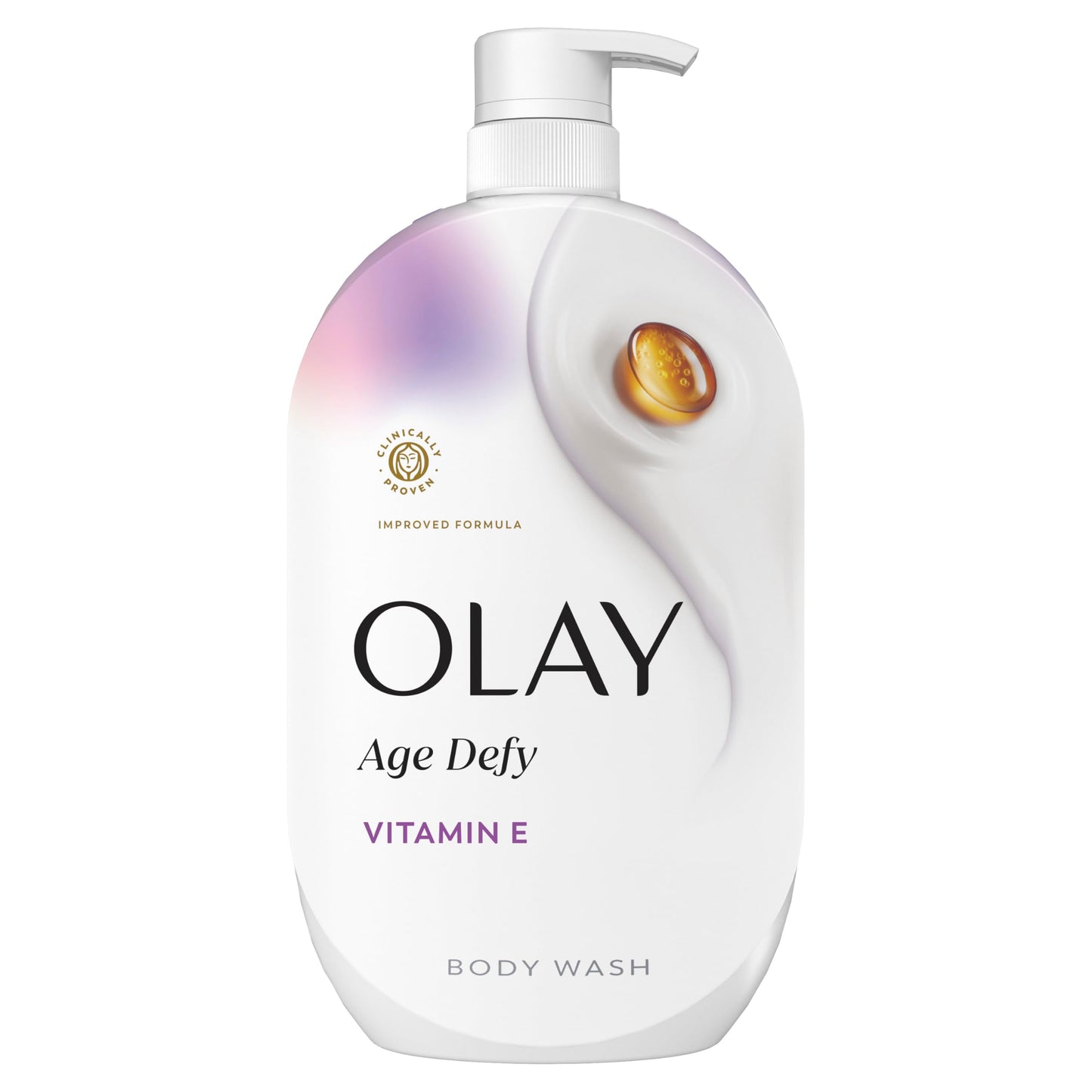 Olay Body Wash for Women, Age Defy with Vitamin E, 24/7 Moisture Barrier Repair, Hydrating & Cleansing Formula for Visibly Healthy Soft Skin, Vitamin Beauty & Personal Care Olay