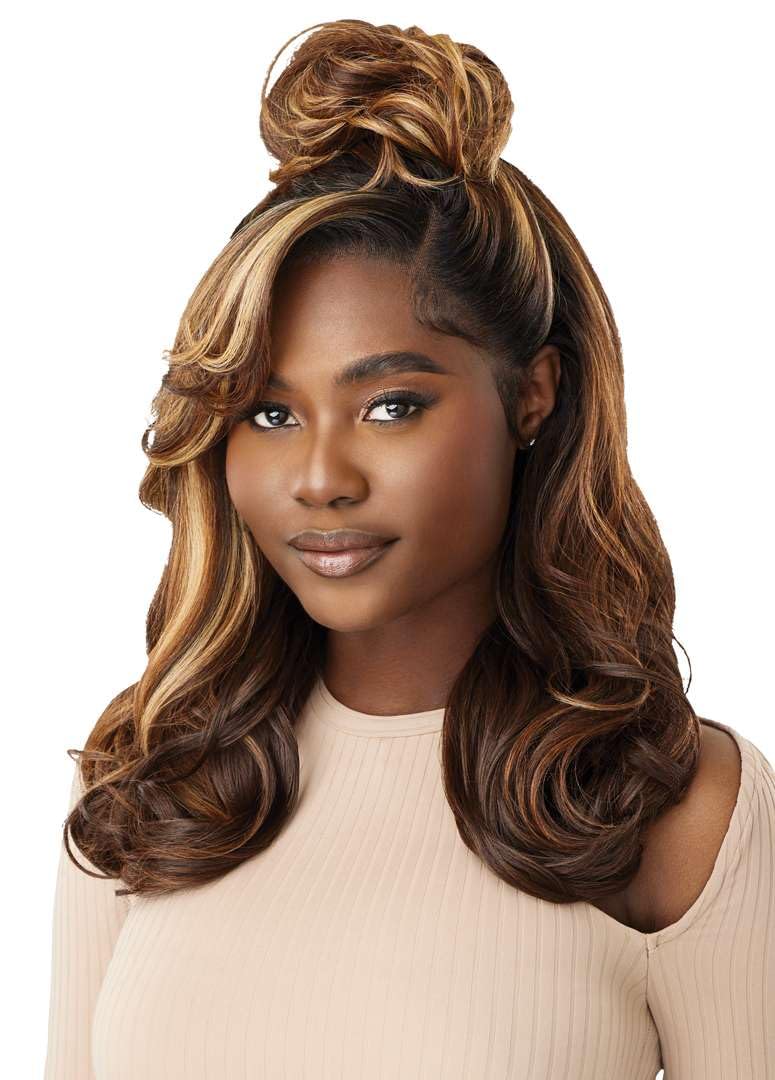 Outre Lace Front Wig - Melted Hairline - Shelby (DARK VIOLET)