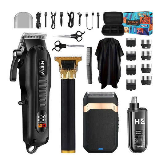EWKYLSEM Razors High-end Professional Barber Tool Set,Fully Electric Trimmer,Rechargeable Hairdresser, Electric Nose Hair Trimmer,Razor for Men Beauty and Personal Care EWKYLSEM