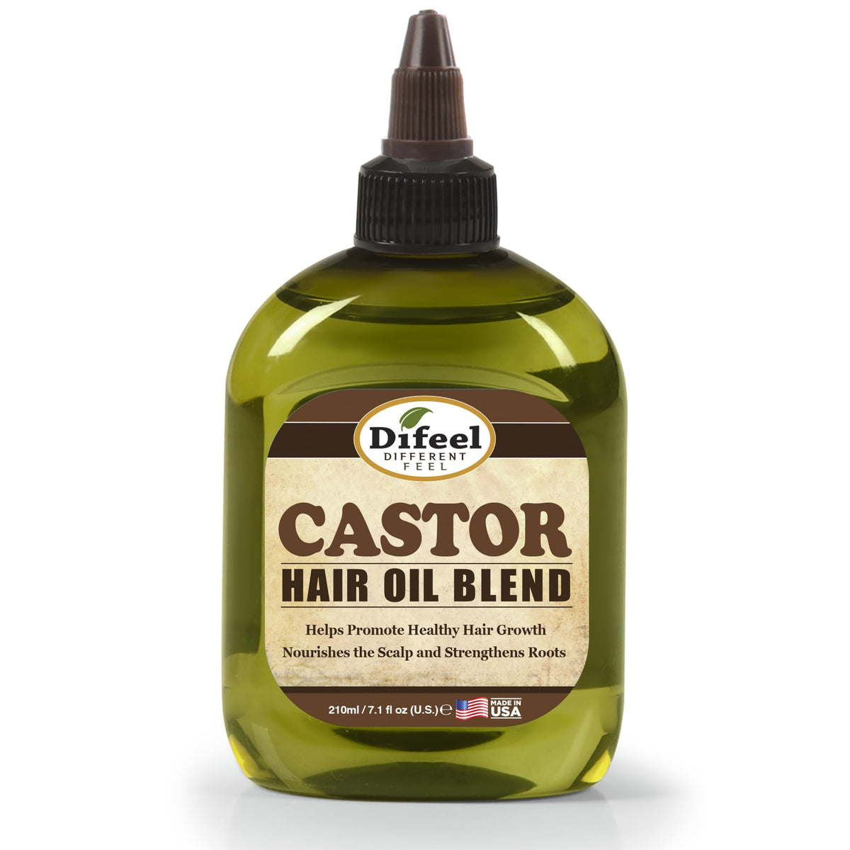 Difeel Mega Care Castor Hair Oil Blend 7.1 oz. - Blended Castor Oil for Hair Growth