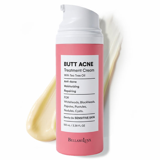 BellamiLuxx Butt Acne Clearing Treatment Cream: Body Acne Treatment for Folliculitis and Pimples on Buttocks, Thighs, and Body with 2% Salicylic Acid Beauty and Personal Care BellamiLuxx Default Title