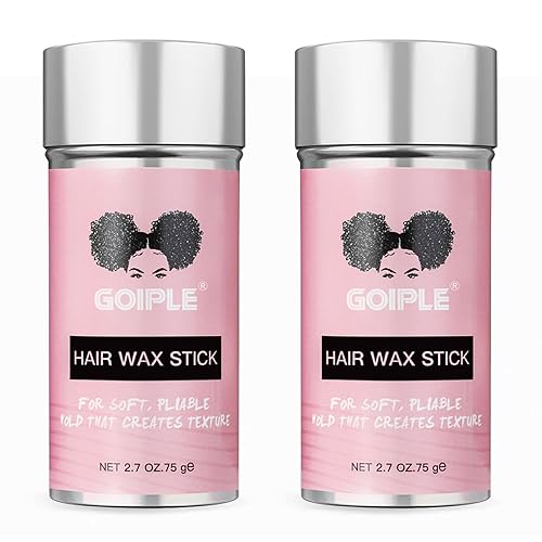 Goiple Hair Wax Stick - Long-Lasting, Smoothing & Slick Pomade Stick for Hair Wigs, Styling Waxes for Fly Away & Edge Frizz Hair, 2.7oz each Beauty & Personal Care Goiple