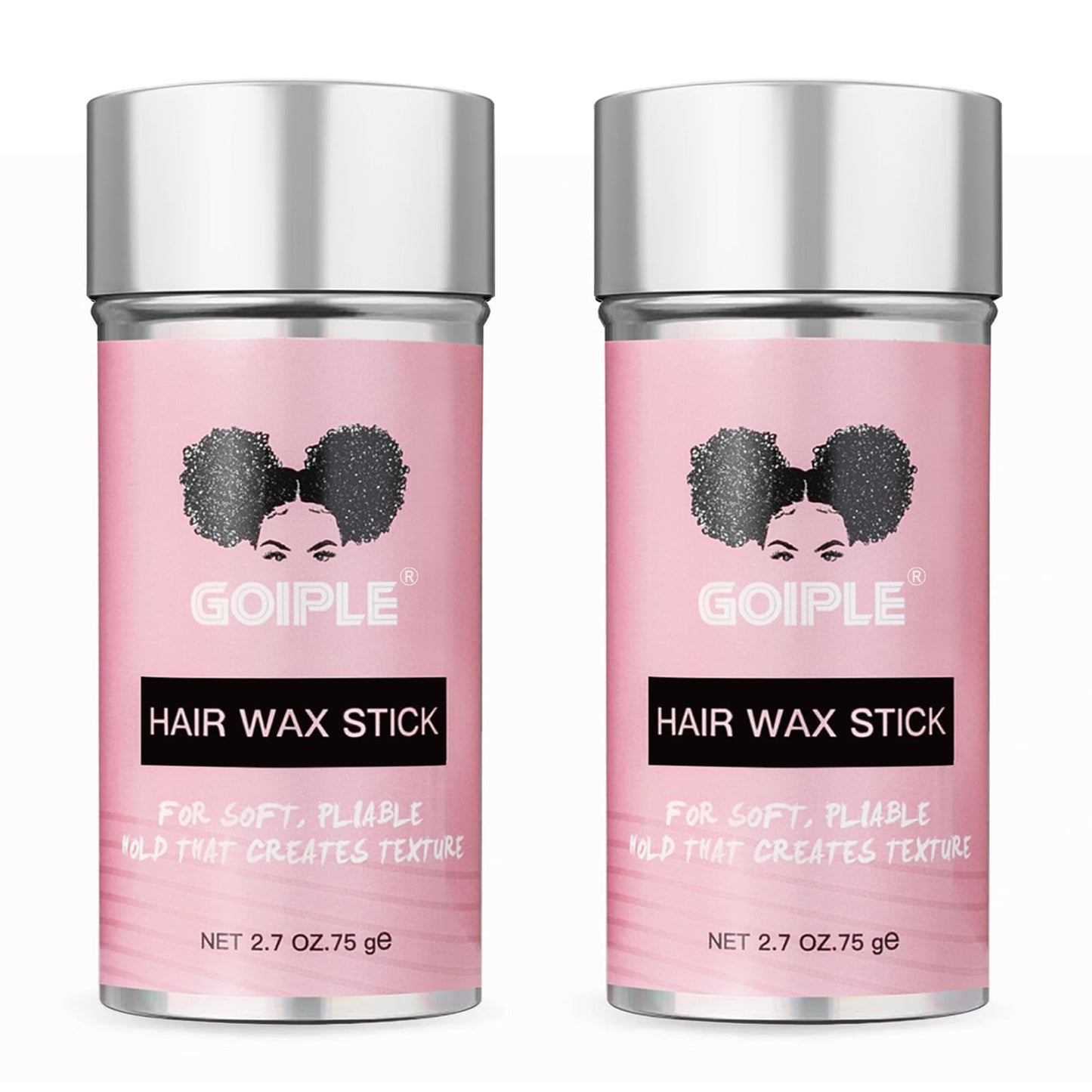 Goiple Hair Wax Stick - Long-Lasting, Smoothing & Slick Pomade Stick for Hair Wigs, Styling Waxes for Fly Away & Edge Frizz Hair, 2.7oz each Beauty & Personal Care Goiple