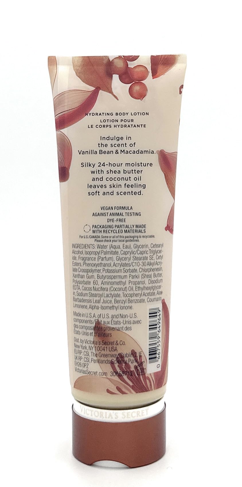 Victoria's Secret Fragrance Lotion Vanilla Bean & Macadamia 8.0 Fl Oz Beauty & Personal Care Victoria's Secret