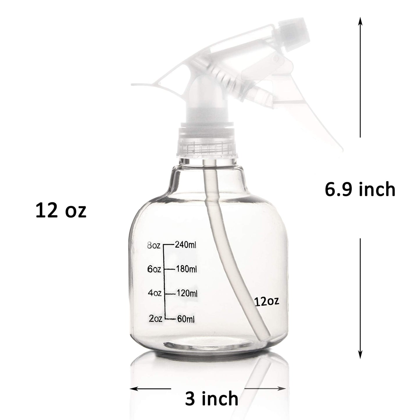 Youngever 6 Pack Empty Plastic Spray Bottles, Spray Bottles for Hair and Cleaning Solutions (12 Ounce) Beauty & Personal Care Youngever