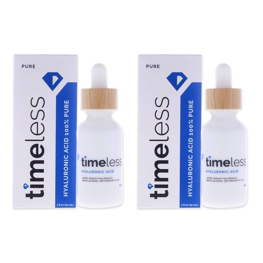 Timeless Hyaluronic Acid 100 Percent Pure Serum Serum Unisex 1 oz Pack of 2 Beauty & Personal Care Timeless