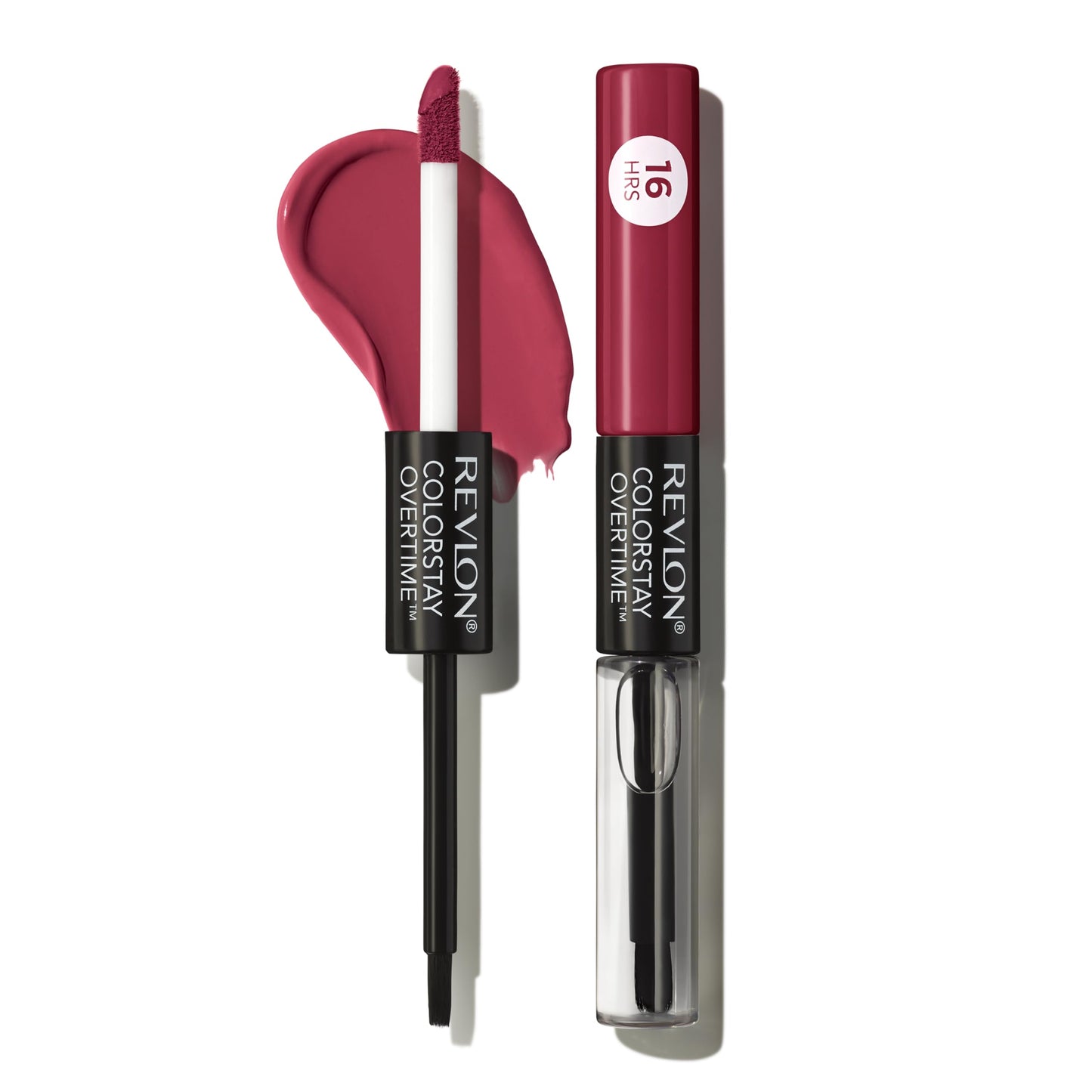 Revlon Liquid Lipstick with Clear Lip Gloss, ColorStay Overtime Lipcolor, Stocking Stuffer for Women, 280 Stay Currant, 0.07 fl oz Beauty & Personal Care REVLON