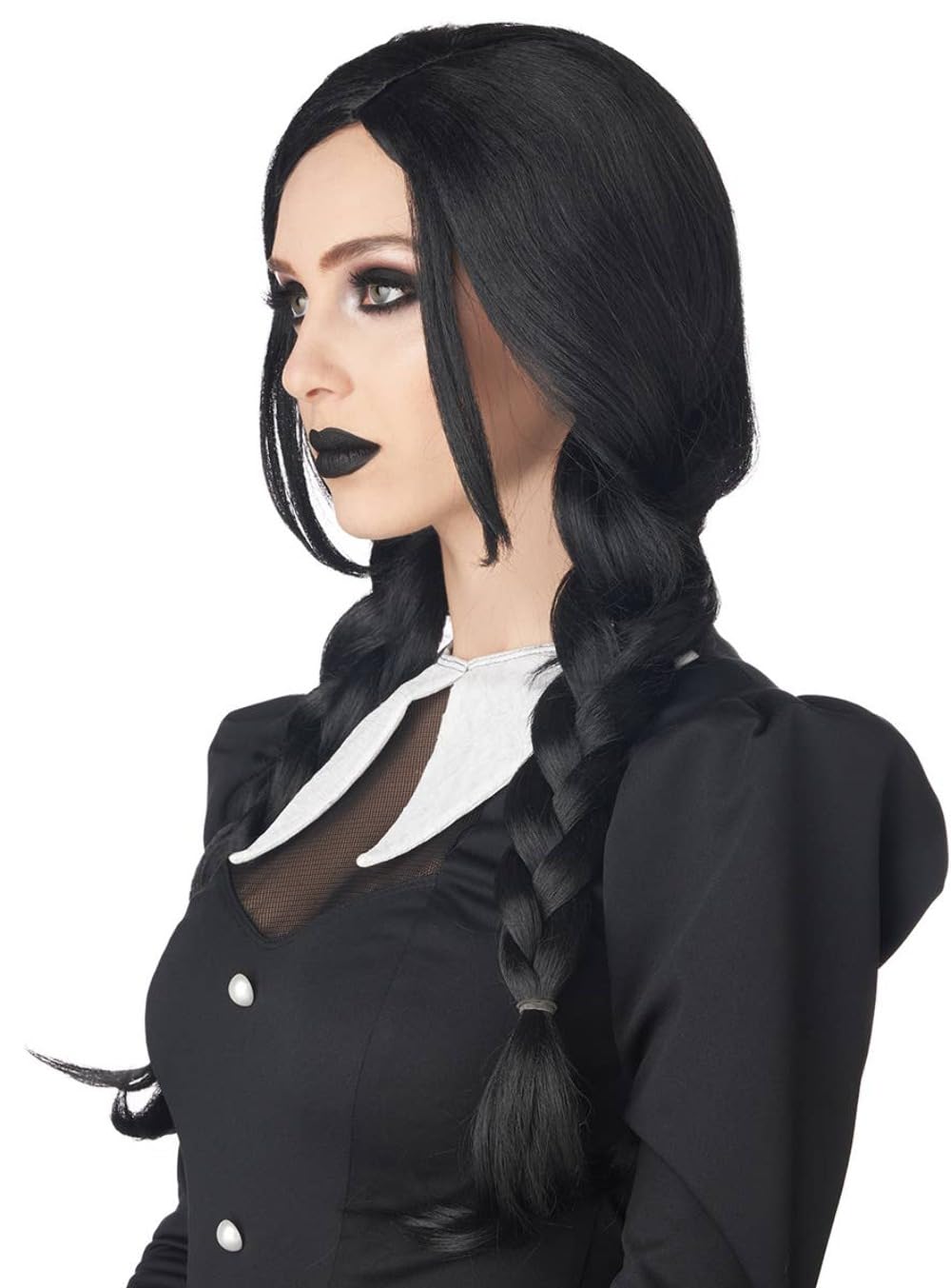 California Costumes, Dark Braids Wig, Black