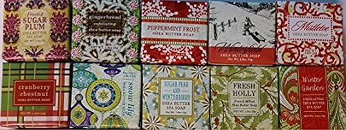 Greenwich Bay Trading Company Holiday Soap Sampler 10 Pack of 1.9oz Bars Only Winter Fragrances - Bundle 10 items Beauty & Personal Care Greenwich Bay Trading Company