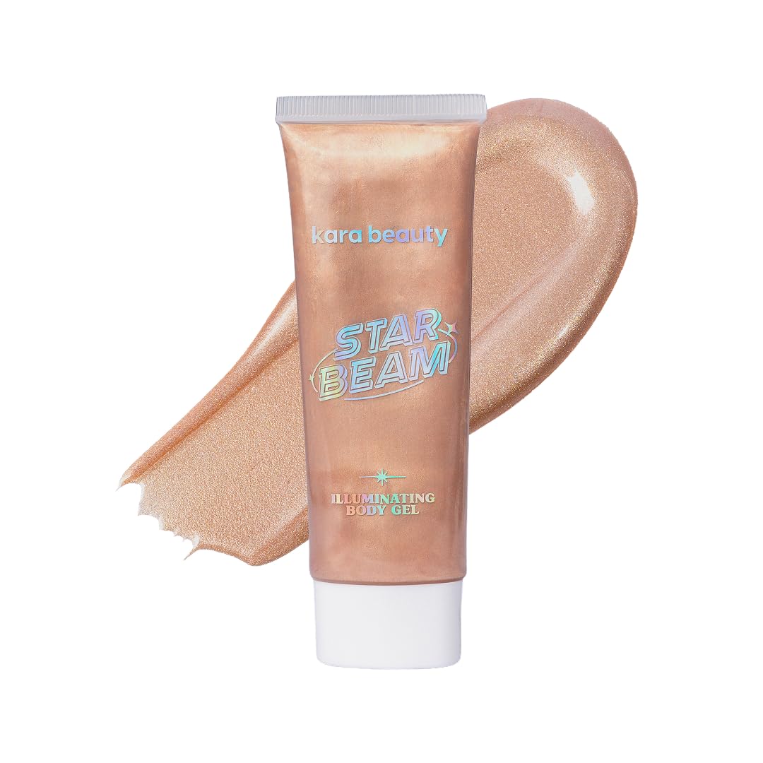 Kara Beauty STARBEAM Illuminating Body Gel with Argan Oil, Lightweight Non Sticky Body Shimmer and Glitter Gel for Radiant Glow, Buildable Makeup Beauty & Personal Care Kara Beauty