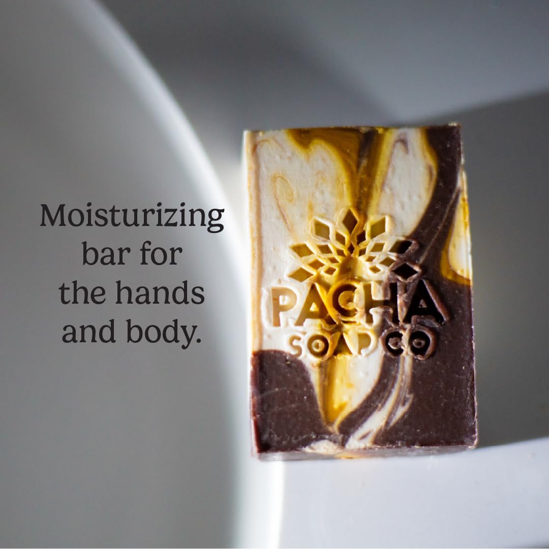 Pacha Soap Co. Almond Goat Milk Bar Soap - Handcrafted All Natural Premium Soap Bars for Face, Body & Hands, Hydrating & Soothing with Essential Oils Beauty & Personal Care Pacha Soap Co