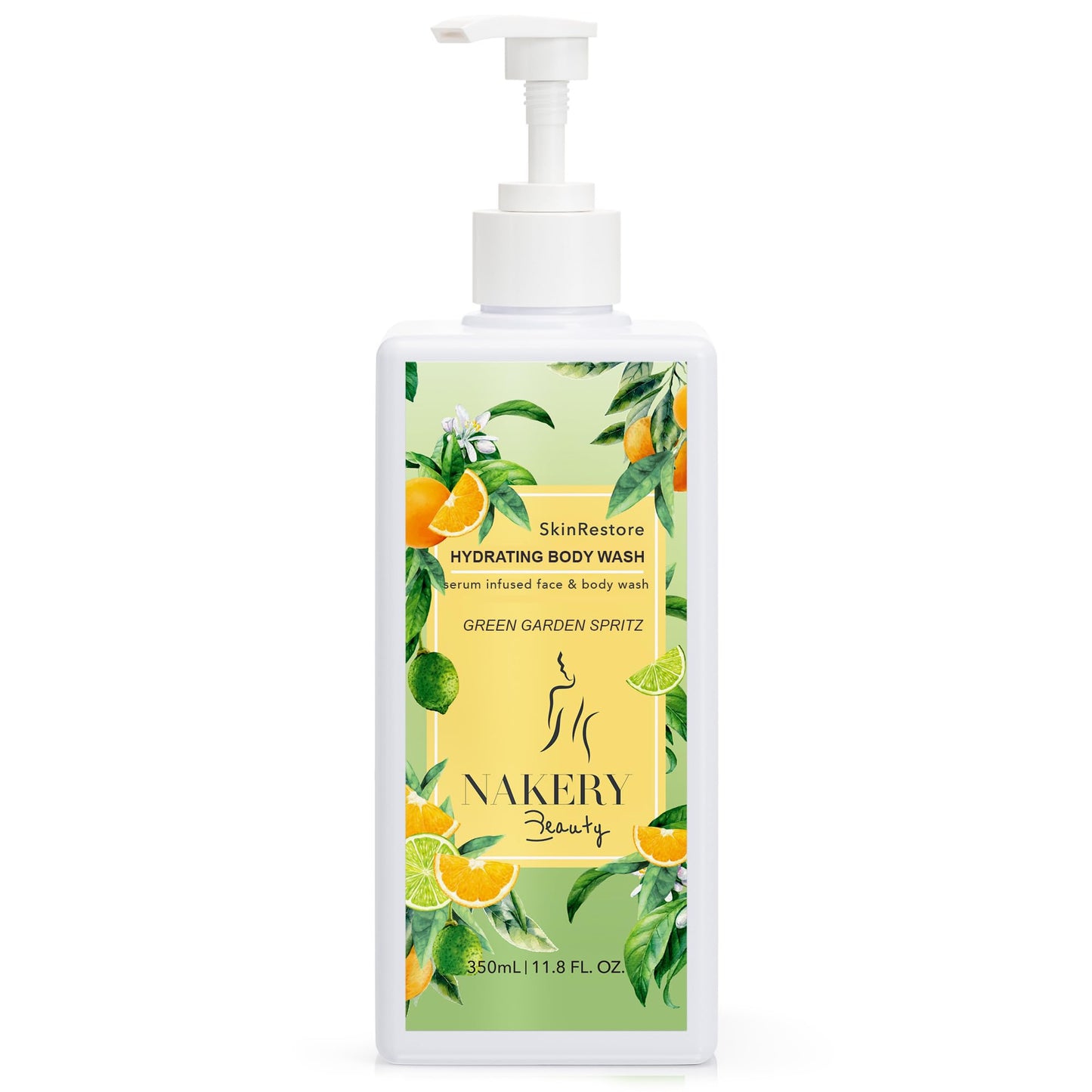 Nakery SkinRestore Hydrating Face & Body Wash with Hyaluronic Acid - Body Wash for Sensitive Skin - Foaming Face Wash & Oil Cleanser for Women 350ml Beauty & Personal Care Nakery