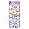 Goody Kids Mini Epoxy Contour Snap Clips - 8 Count, Daisy Charm - Just Snap Into Place - Suitable for All Hair Types - Pain-Free Hair Accessories Beauty & Personal Care GOODY