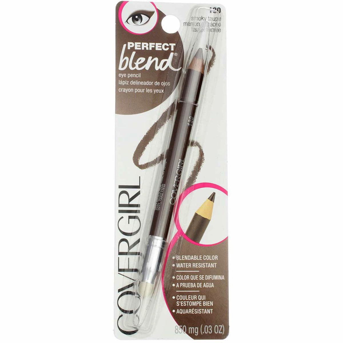 Covergirl Perfect Blend Eyeliner Pencil, Smoky Taupe, (Pack of 8)