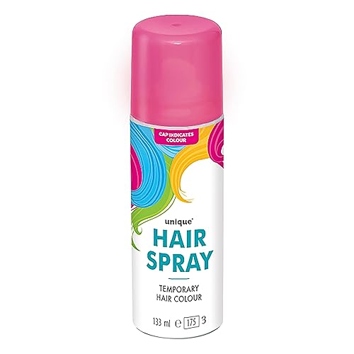 Neon Pink Temporary Hair Spray (4.5 fl. oz) 1 Count - Easy-to-Use Colorful Hair Styling for Festivals, Parties, and Events Beauty & Personal Care Unique