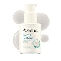 Aveeno Calm + Restore Triple Oat Hydrating Face Serum for Sensitive Skin, Gentle Lightweight Hydrating Serum for Face Instantly Smooths Skin Beauty & Personal Care Aveeno