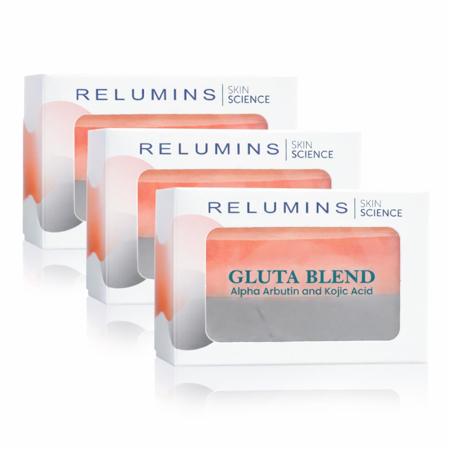 Relumins Premium 3-in-1 Glutablend Exfoliating Peeling Soap Bar, Skin Whitening Dark Spot Corrector, Anti-Aging Beauty Soap with Rosehips - Gentle Beauty & Personal Care Relumins