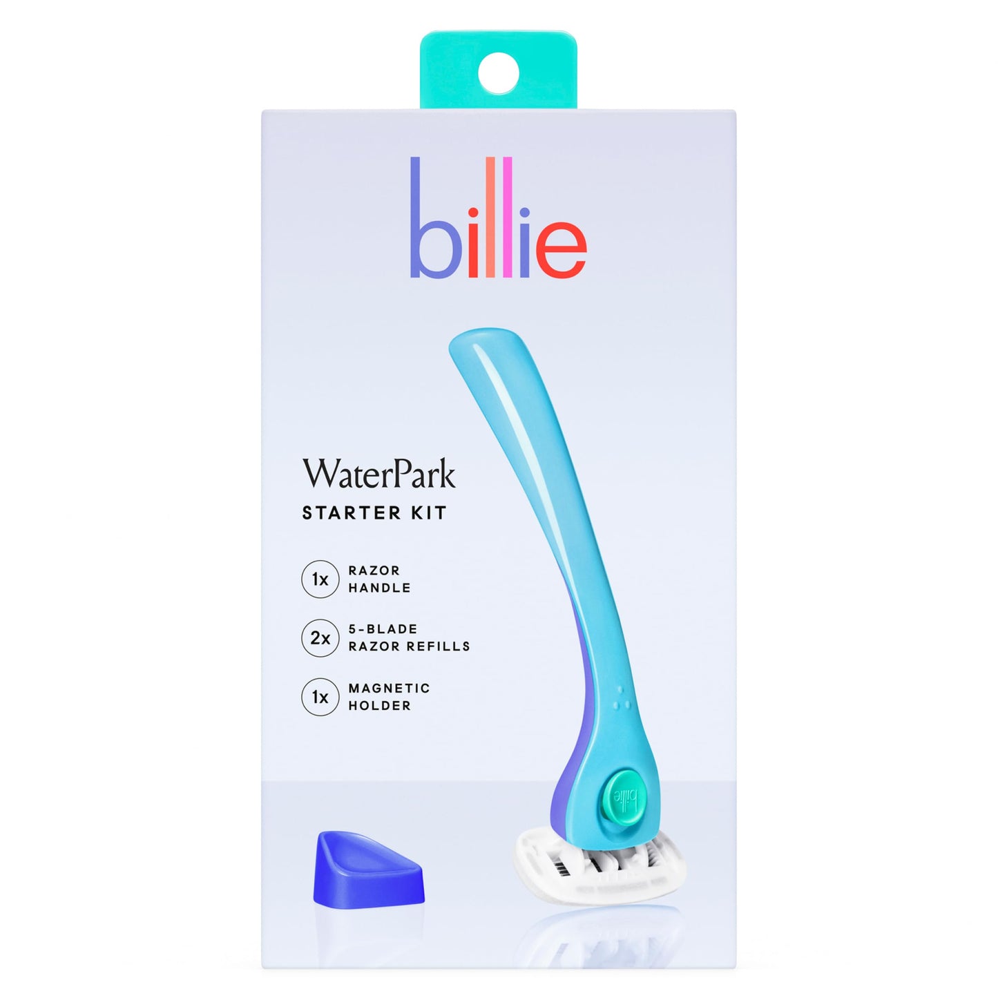 Billie Women’s Razor Kit, 1 Handle, 2 x 5 Blade Refills + Magnetic Holder, Water Park Beauty and Personal Care Billie