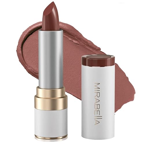 Mirabella - Sealed with Kiss Full-Coverage Moisturizing Lipstick, Richly Pigmented, Creamy Lip Makeup, Hydrating Mineral-Based Lip Color with Beauty & Personal Care Mirabella