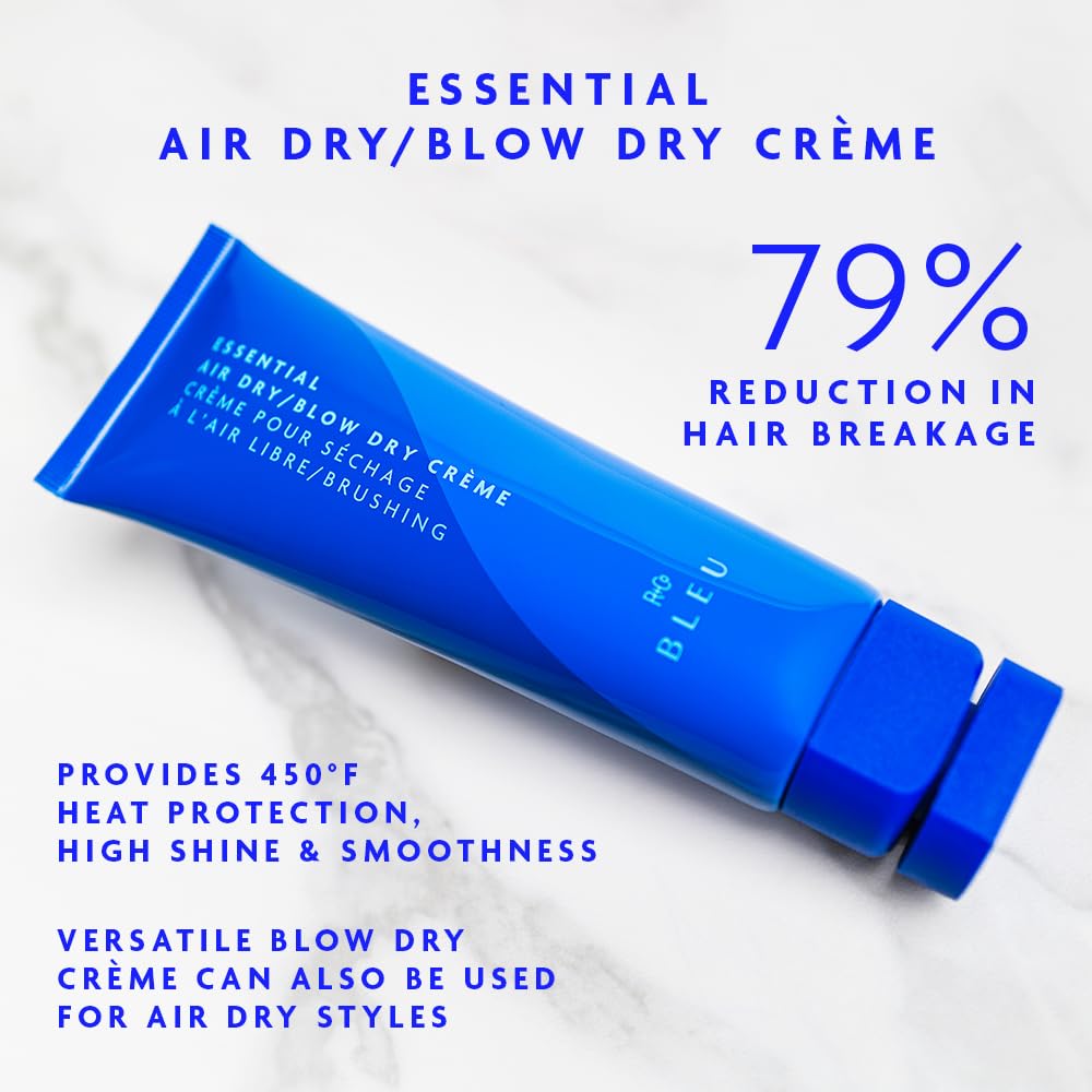 R+Co BLEU Essential Air Dry Blow Dry Crème - Lightweight Heat Protectant Styling Cream for Frizz Control, Hydration & Shine - Smooths & Detangles Beauty & Personal Care R+Co