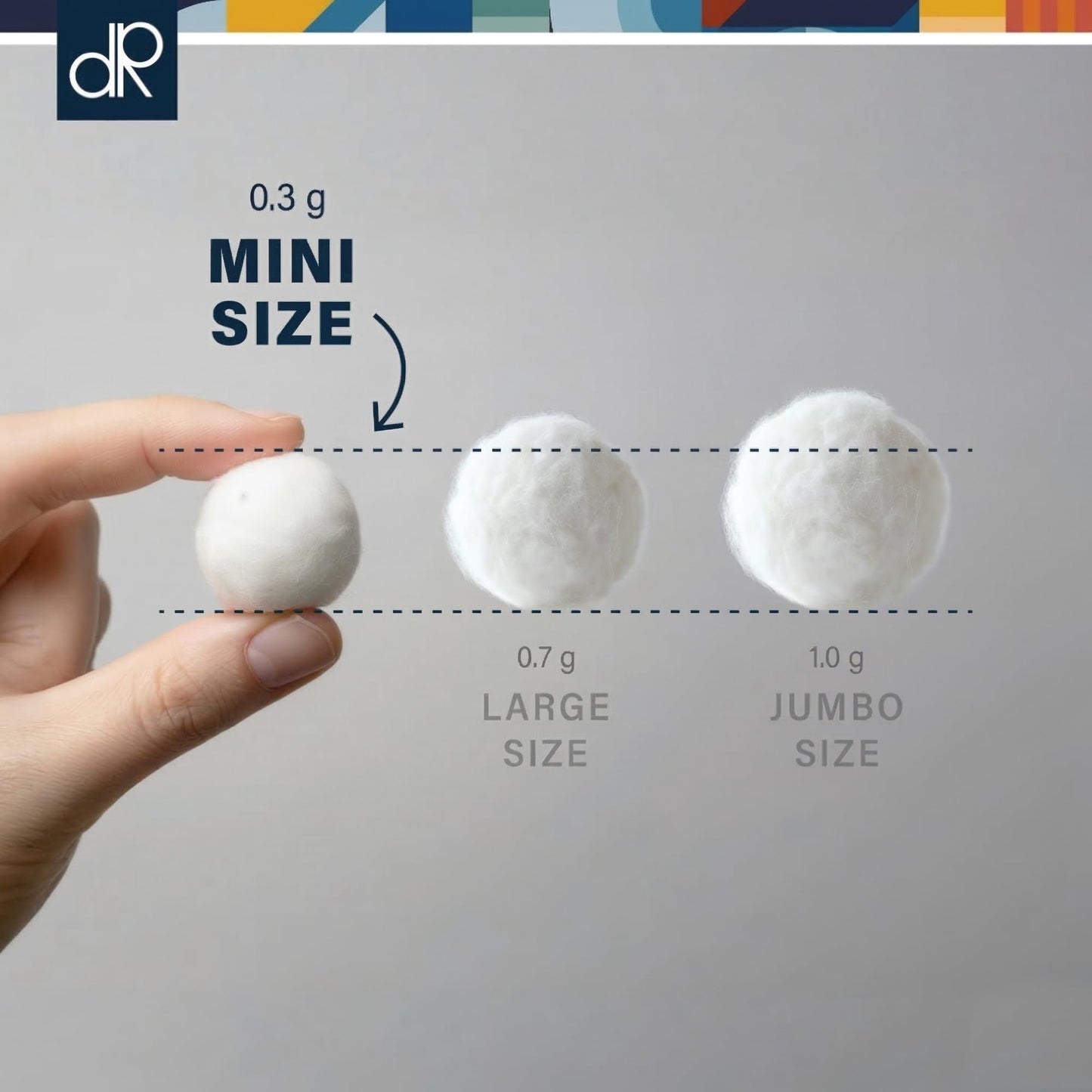 DecorRack 3000 Mini Cotton Balls Bulk Pack for Make-Up, Nail Polish Removal, Applying Oil Lotion or Powder, Multi-Purpose Balls Made from 100% Natural Beauty and Personal Care DecorRack