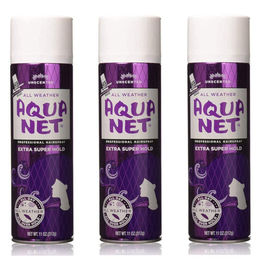 Aqua Net Extra Super Hold Professional Hair Spray Unscented 11 oz (3 Pack) Beauty & Personal Care Aqua Net