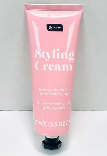 b.pure Styling Cream for Smooth Styling, Moisturizing, Frizz Control, Shiny Curls, 3.5 oz Beauty & Personal Care b.pure