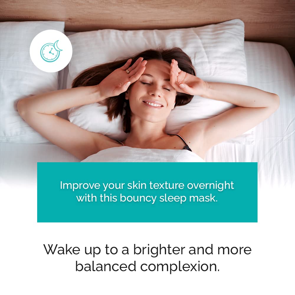 VITAMINS AND SEA BEAUTY Bouncy Sleep Mask with Sea Kelp + Hyaluronic Acid, 6 fl oz Beauty & Personal Care VITAMINS AND SEA BEAUTY