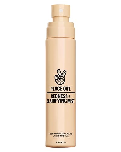 PEACE OUT Redness + Clarifying Mist, Hypochlorous Acid Facial Spray with Zinc and Arnica, Helps Reduce Redness, Control Excess Oil, and Refresh Dry Beauty & Personal Care PEACE OUT