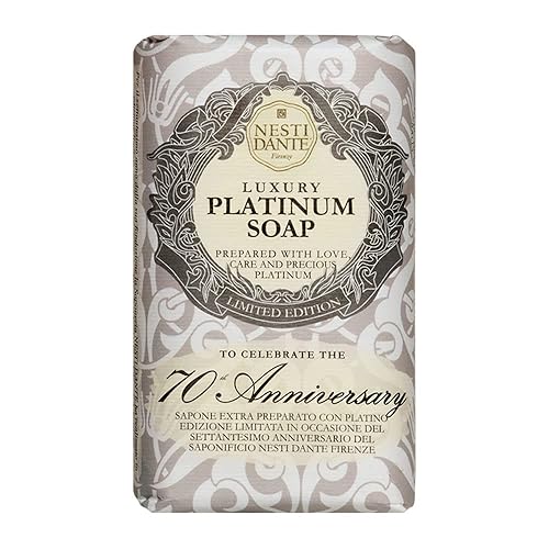 Nesti Dante 7070 Anniversary Luxury Platinum Soap With Precious Platinum (Limited Edition) 250g/8.8oz Beauty & Personal Care Nesti Dante