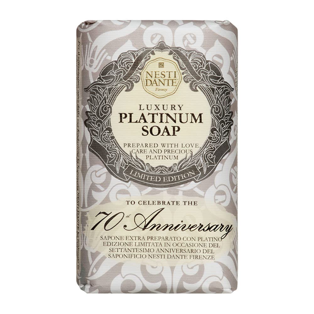 Nesti Dante 7070 Anniversary Luxury Platinum Soap With Precious Platinum (Limited Edition) 250g/8.8oz Beauty & Personal Care Nesti Dante
